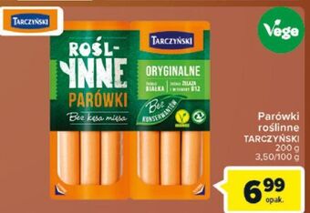 Carrefour Parówki oryginalne Tarczyński Roślinne oferta