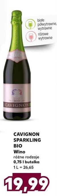 Kaufland Wino Cavignon Demi Sec Bio oferta