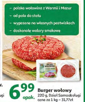 Auchan Burger wołowy Auchan Pewni Dobrego oferta