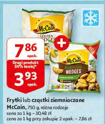 Auchan Cząstki ziemniaka rosmarin&oregano Mccain Mediterrane Wedges oferta