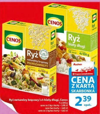 Auchan Ryż biały długi Cenos oferta