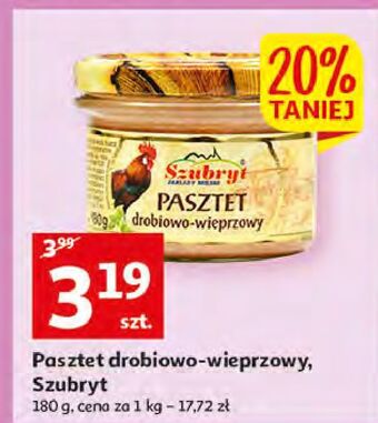 Auchan Pasztet drobiowo-wieprzowy Szubryt oferta