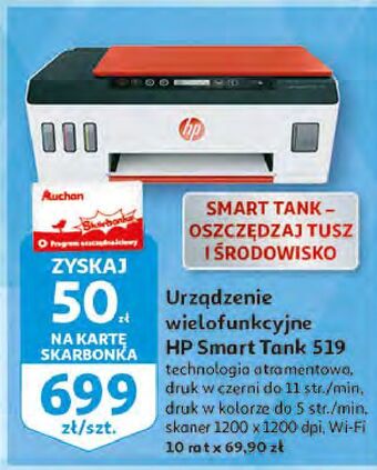 Auchan Urządzenie wielofukcyjne smart tank 519 Hp oferta