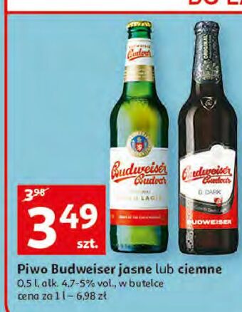 Auchan Piwo Budweiser Dark oferta