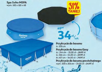 Auchan Przykrycie solarne na basen 366 cm Bestway oferta
