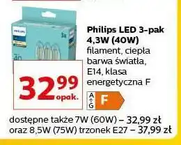 Auchan Żarówka bańka led 75w e27 Philips oferta