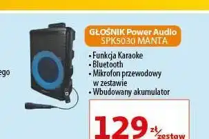 Auchan Głośnik bluetooth spk5030 Manta oferta