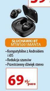 Słuchawki bezprzewodowe mtws001 Manta