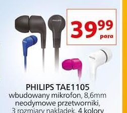 Auchan Słuchawki tae1105bk czarne Philips oferta