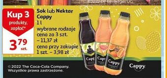 Auchan Nektar z czarnej porzeczki Cappy oferta