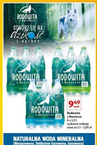 Woda delikatnie gazowana Rodowita Z Roztocza