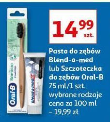 Auchan Szczoteczka do zębów charcoal Oral-B Bamboo oferta