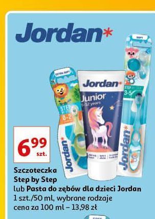 Auchan Szczoteczka do zębów 3-5 lata Jordan Step By oferta