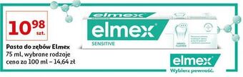Auchan Pasta do zębów z aminofluorkiem Elmex Sensitive oferta