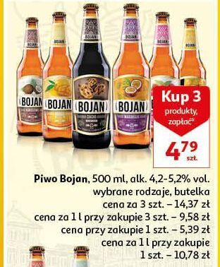 Auchan Piwo Bojan Mango oferta
