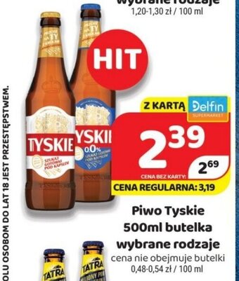 Delfin Piwo Tyskie 500ml oferta