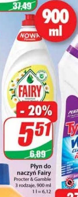 Dino Płyn do mycia naczyń chamomile Fairy Sensitive oferta