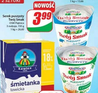 Dino Serek puszysty ze szczypiorkiem Piątnica Twój Smak oferta