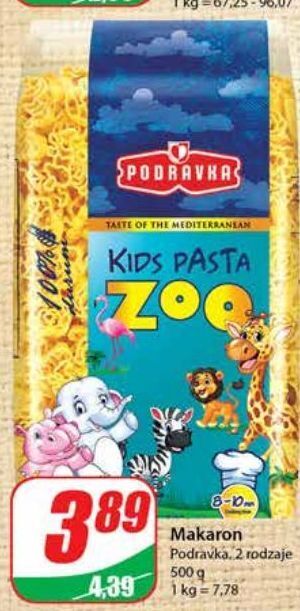 Dino Makaron zoo Podravka oferta