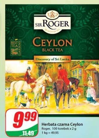 Dino Herbata ceylon black tea Sir Roger oferta