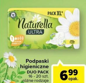 Carrefour Podpaski higieniczne normal Naturella Ultra oferta