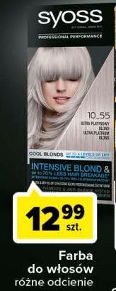 Carrefour Farba do włosów 10.55 platinum blond Syoss Blond Cool Blonds oferta