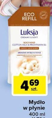 Carrefour Mydło w płynie cotton milk & provitamin b5 Luksja Creamy Soft oferta