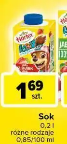 Carrefour Sok jabłka-wiśnie-truskawki Hortex Leon oferta