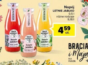 Carrefour Lemoniada letnie jabłko z truskawką i bazylią Bracia Sadownicy oferta