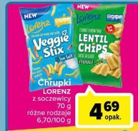 Carrefour Chipsy fromage Lorenz Lentil Chips oferta