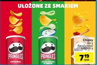 Carrefour Chipsy sour cream & onion Pringles oferta