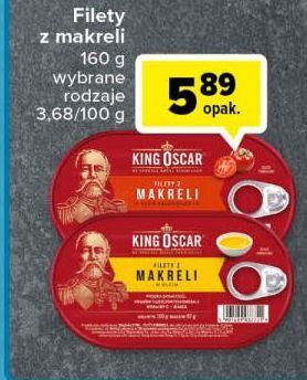 Carrefour Filety z makreli w sosie pomidorowym King Oscar oferta