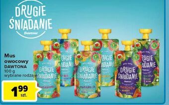Carrefour Mus cukinia kiwi szpinak jabłko banan Drugie Śniadanie oferta