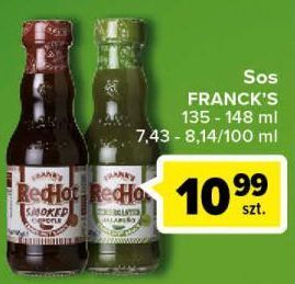 Carrefour Sos smoked chipotle Frank's Red Hot oferta