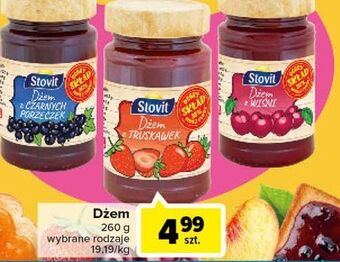 Carrefour Dżem z czarnych porzeczek Stovit oferta