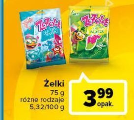 Carrefour Żelki sea life animals Zozole oferta