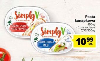 Carrefour Pasta kanapkowa na bazie migdałów Simply V oferta