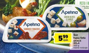Carrefour Koreczki serowe z zielonymi oliwkami i czosnkiem Arla Apetina Snack oferta