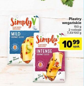 Carrefour Plastry wegańskie na bazie migdałów Simply V oferta