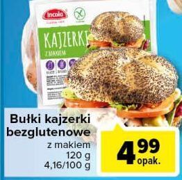 Carrefour Kajzerka bezglutenowa z makiem Incola oferta