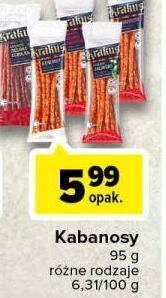 Carrefour Kabanosy wieprzowe Krakus Animex oferta