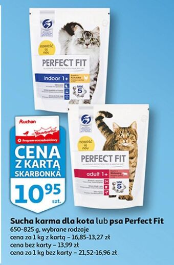 Auchan Karma dla kota adult 1+ wołowina Perfect Fit oferta