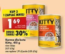 Biedronka Karma dla kota z wołowiną i wątróbką Kitty oferta