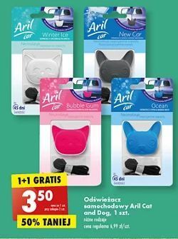 Biedronka Odświeżacz samochodowy cat winter ice Aril Car oferta