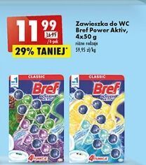 Kostka do wc 4 function lemon + ocean Bref Power Aktiv