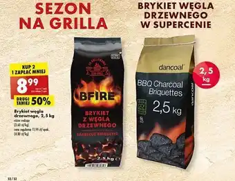 Biedronka Brykiet z węgla drzewnego oferta