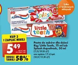 Biedronka Pasta do zębów 3-5 psi patrol Aquafresh Little Teeth oferta