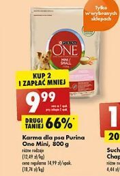 Biedronka Karma dla psa delicate mini łosoś i ryż Purina One oferta
