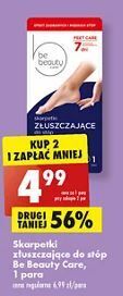 Biedronka Skarpetki złuszczające do stóp Be Beauty Care oferta