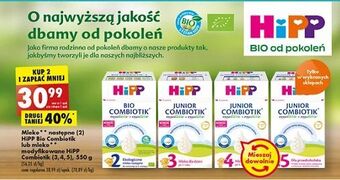 Biedronka Mleko 3 Hipp Junior Combiotik oferta